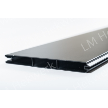 Aluminium planchet tand groef H. 200/20mm x Lengte 200cm 