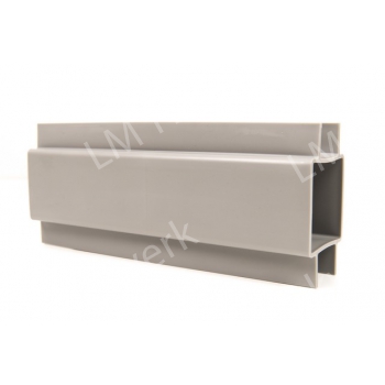 Betonplaathouder PVC diam.60/60mm x 300mm met voetje (GRIJS)